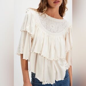 Free People Rose Party Tee NWT